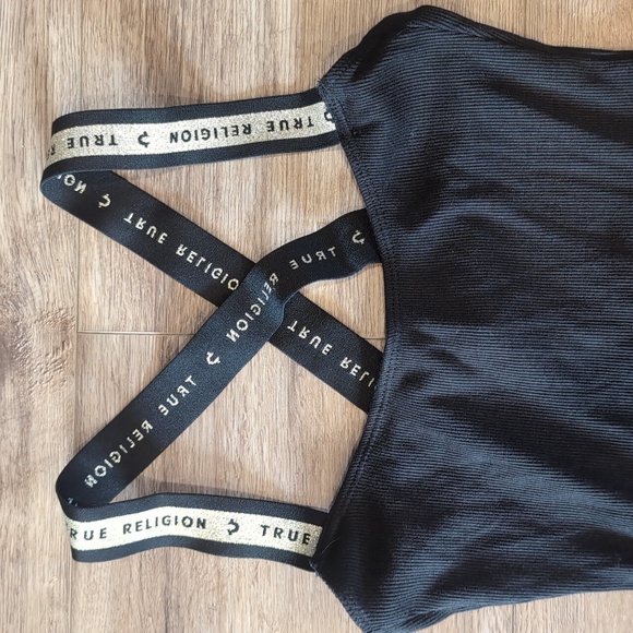 True religion logo trim dress nwot sz xs - Picture 4 of 6